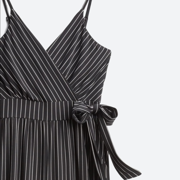 Kaileigh Black and White Striped Jumpsuit - Picture 9 of 10